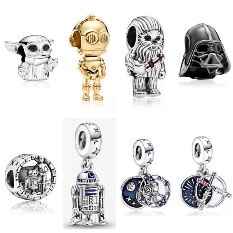 8 Star Wars Bead Charm Bundle Set